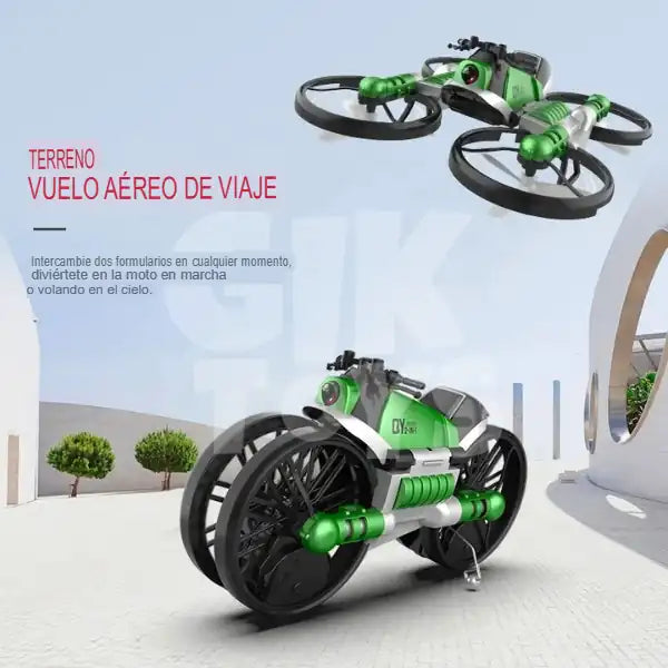 Moto Drone Convertible 2 en 1 - Drone con Cámara WiFi HD 🏍️🚁