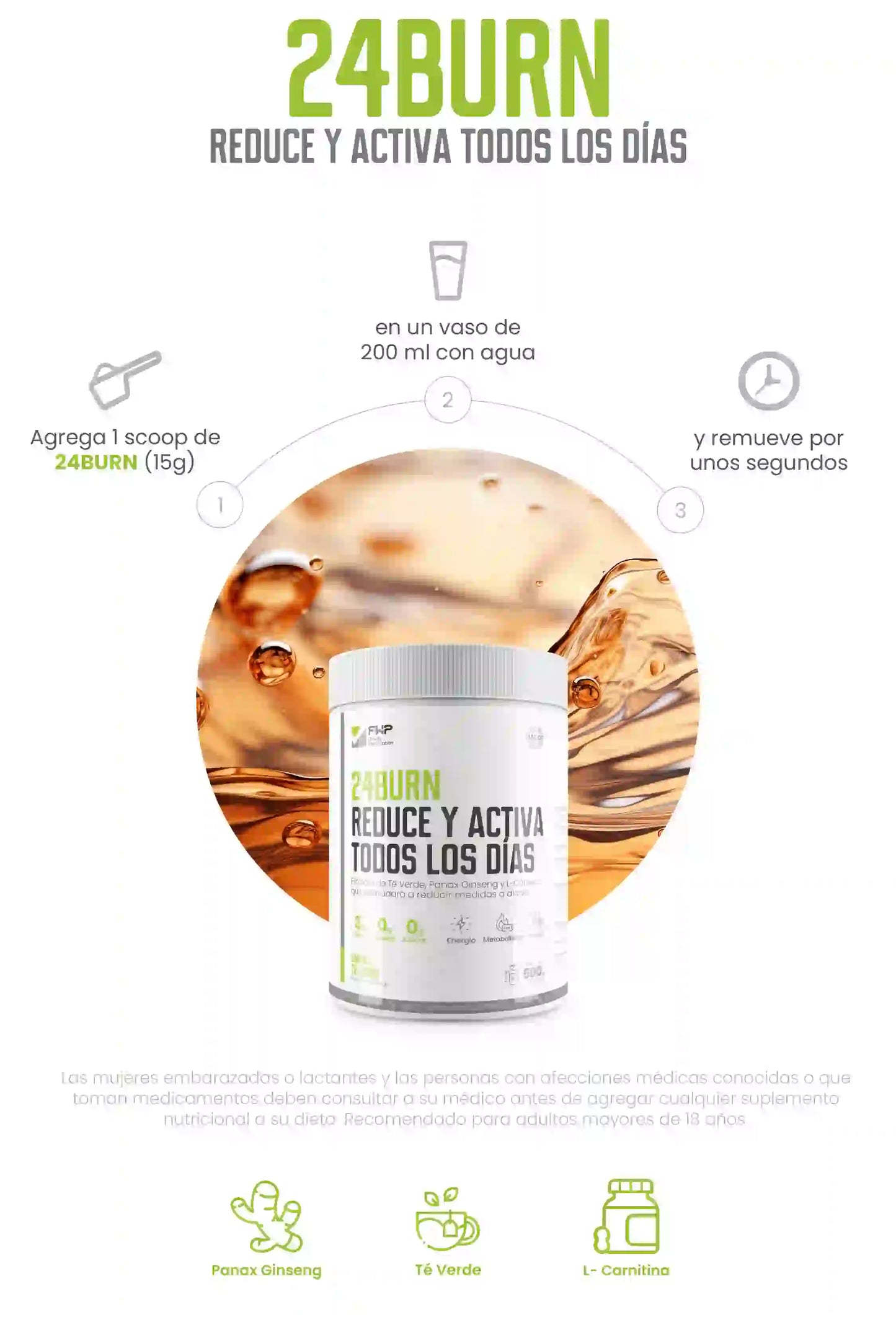 24BURN - Elimina la Grasa - Energía