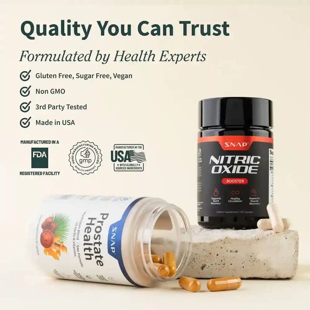 SNAP Prostate Health + Nitric Oxide - SOLUCIÓN A LA PROSTATA