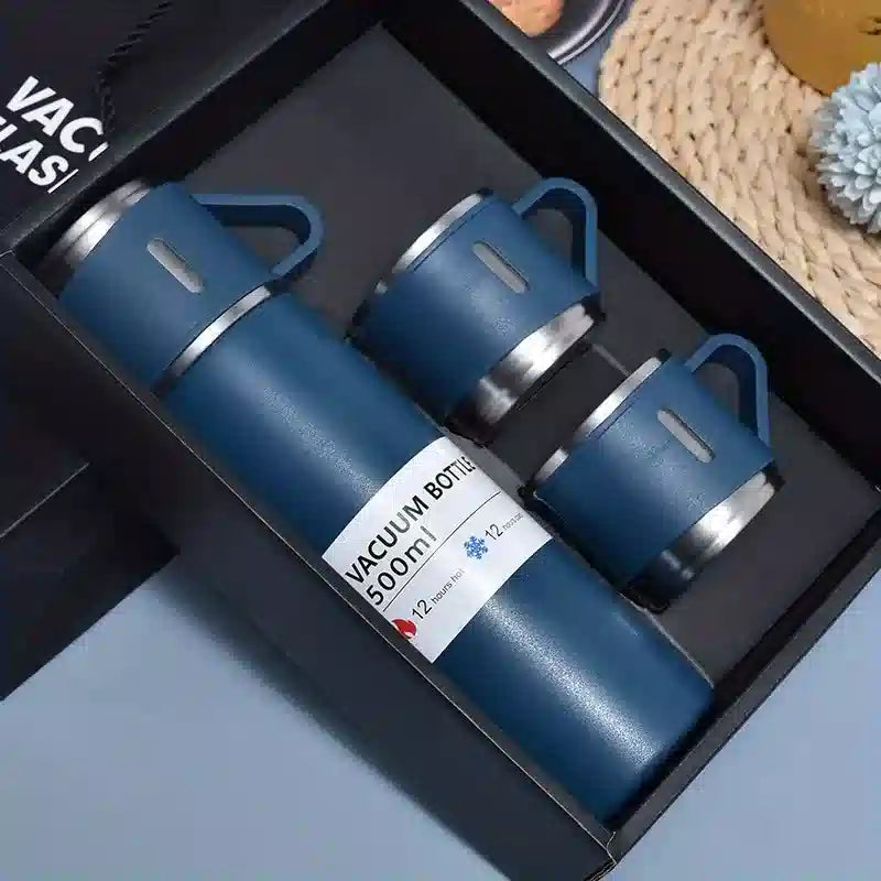 TERMO AISLANTE PREMIUM CON SET DE TAZAS INCLUIDAS