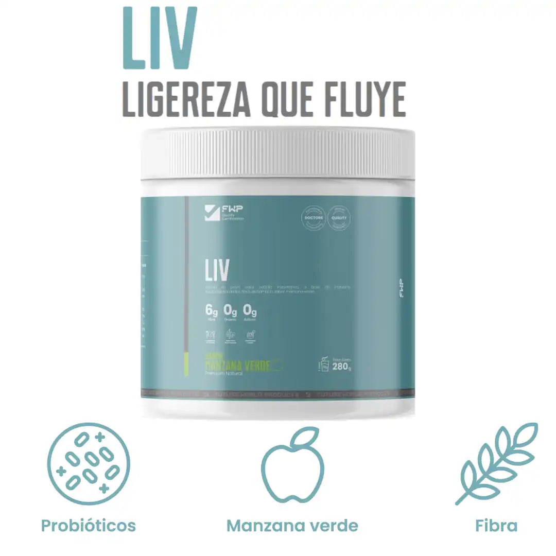LIV - Fibra, Probióticos, digestión y Control de Peso