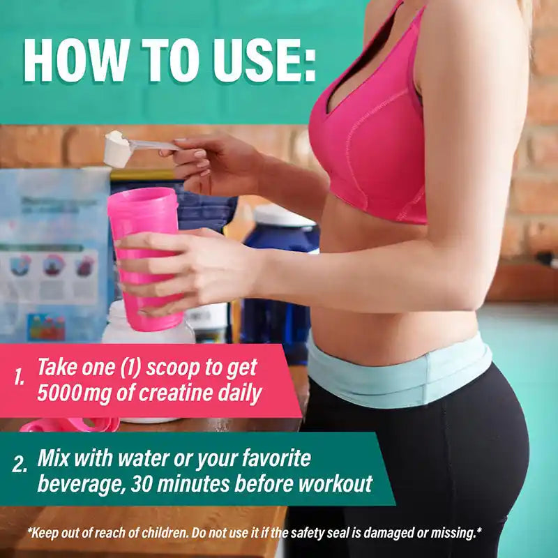 Creatine Monohydrate for Women - RECUPERACIÓN MUSCULAR