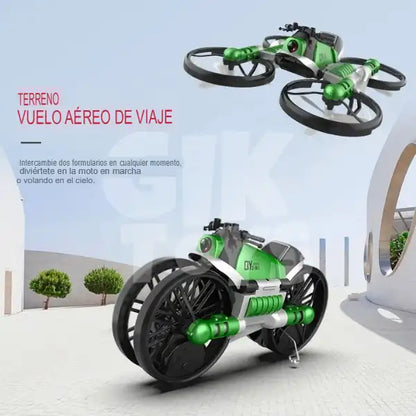 Moto Drone Convertible 2 en 1 - Drone con Cámara WiFi HD 🏍️🚁