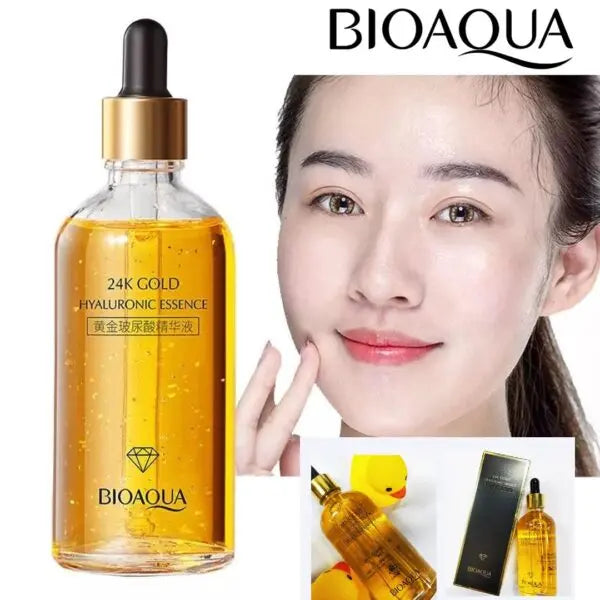 2 SÉRUM FACIAL 24K GOLD BIOAQUA (ANTIEDAD) + MASAJEADOR