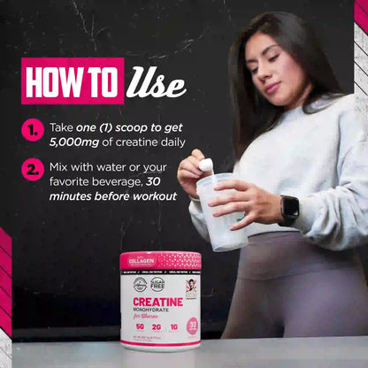 Creatine Monohydrate for Women - RECUPERACIÓN MUSCULAR
