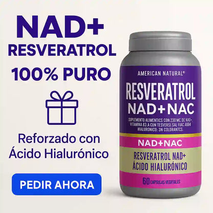 RESVERATROL + NAD+ NAC - JUVENTUD SIN LÍMITES