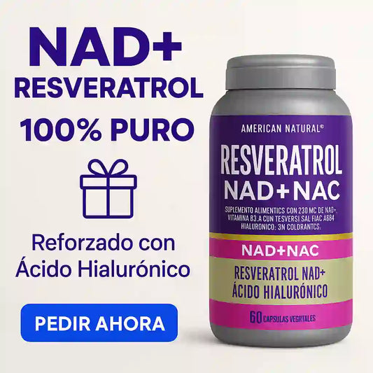 RESVERATROL + NAD+ NAC - JUVENTUD SIN LÍMITES