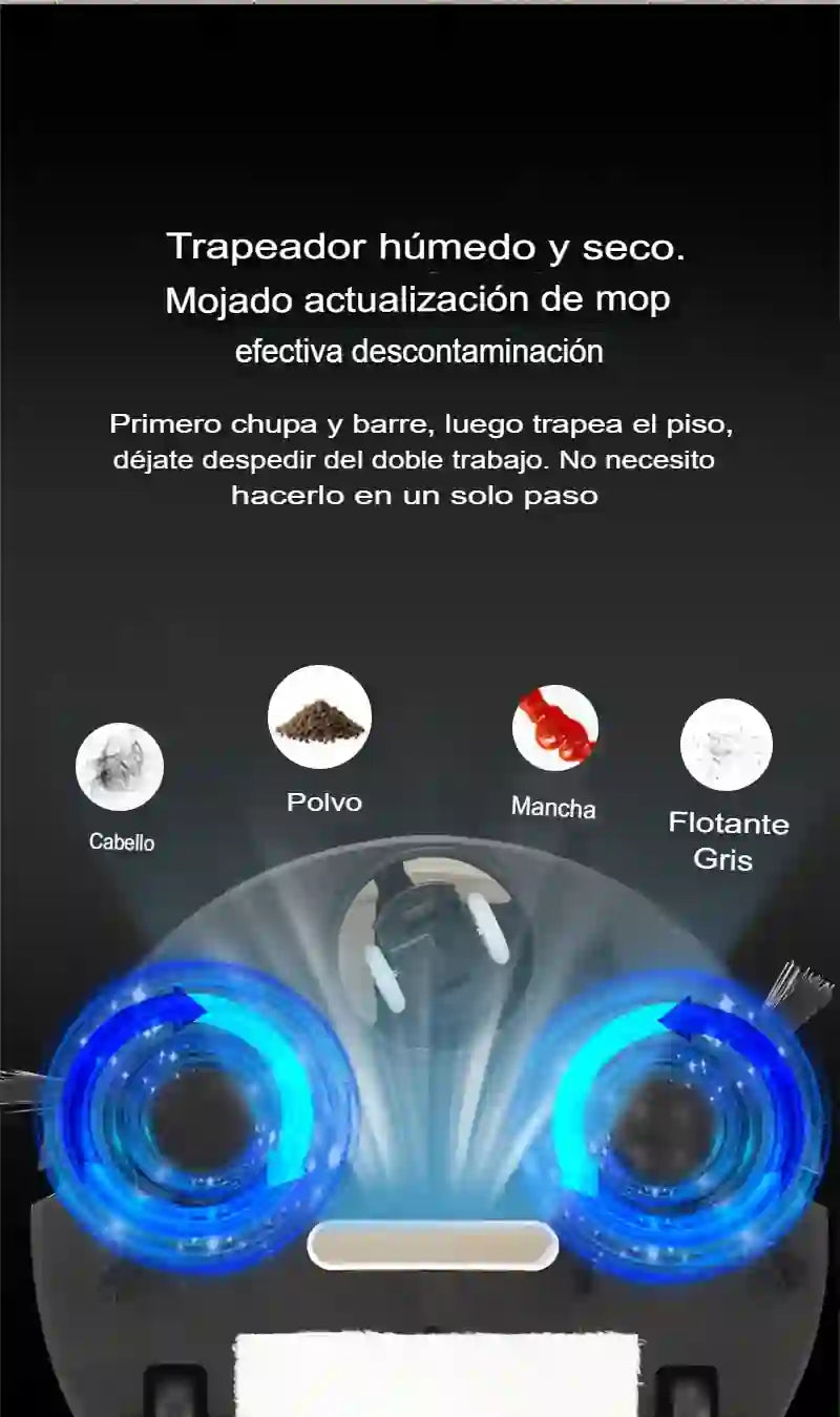 ROBOT ASPIRADORA INTELIGENTE SWEEPIN - Mapeo Láser 360°