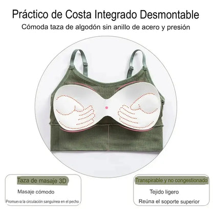 SUJETADOR DEPORTIVO - Sin varillas - Sin aros.