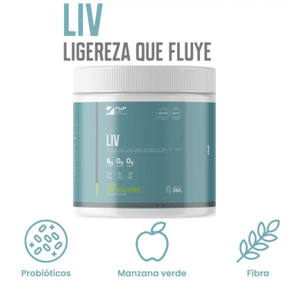 LIV - Fibra, Probióticos, digestión y Control de Peso