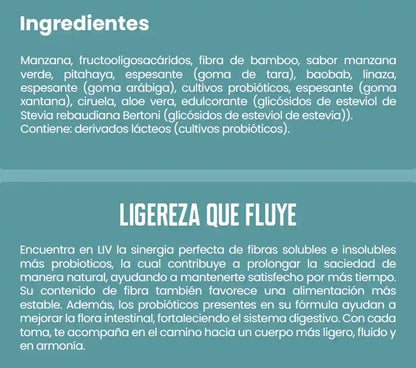 LIV - Fibra, Probióticos, digestión y Control de Peso