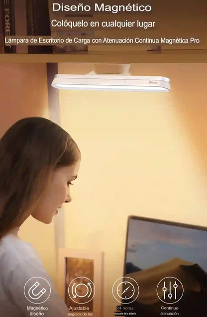 LÁMPARA LED MAGNÉTICA AJUSTABLE 88° RECARGABLE