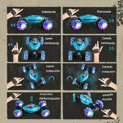 Stunt Car Sensorial - Carro Acrobático, Control Remoto 🚗✨