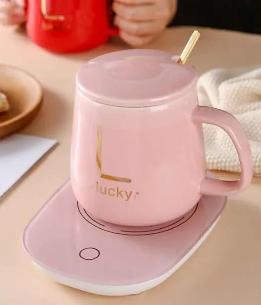 TAZA INTELIGENTE CON BASE CALENTADORA ELÉCTRICA PORTATIL