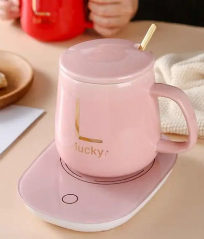 TAZA INTELIGENTE CON BASE CALENTADORA ELÉCTRICA PORTATIL